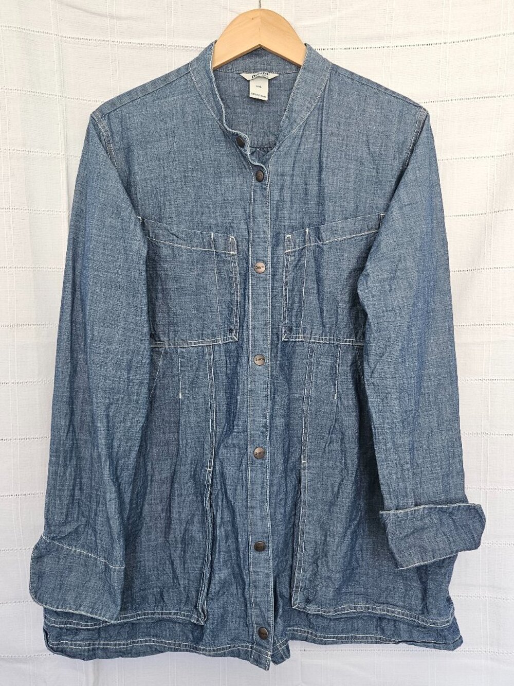 Duluth Chambray Garden Smock or Chore Shirt